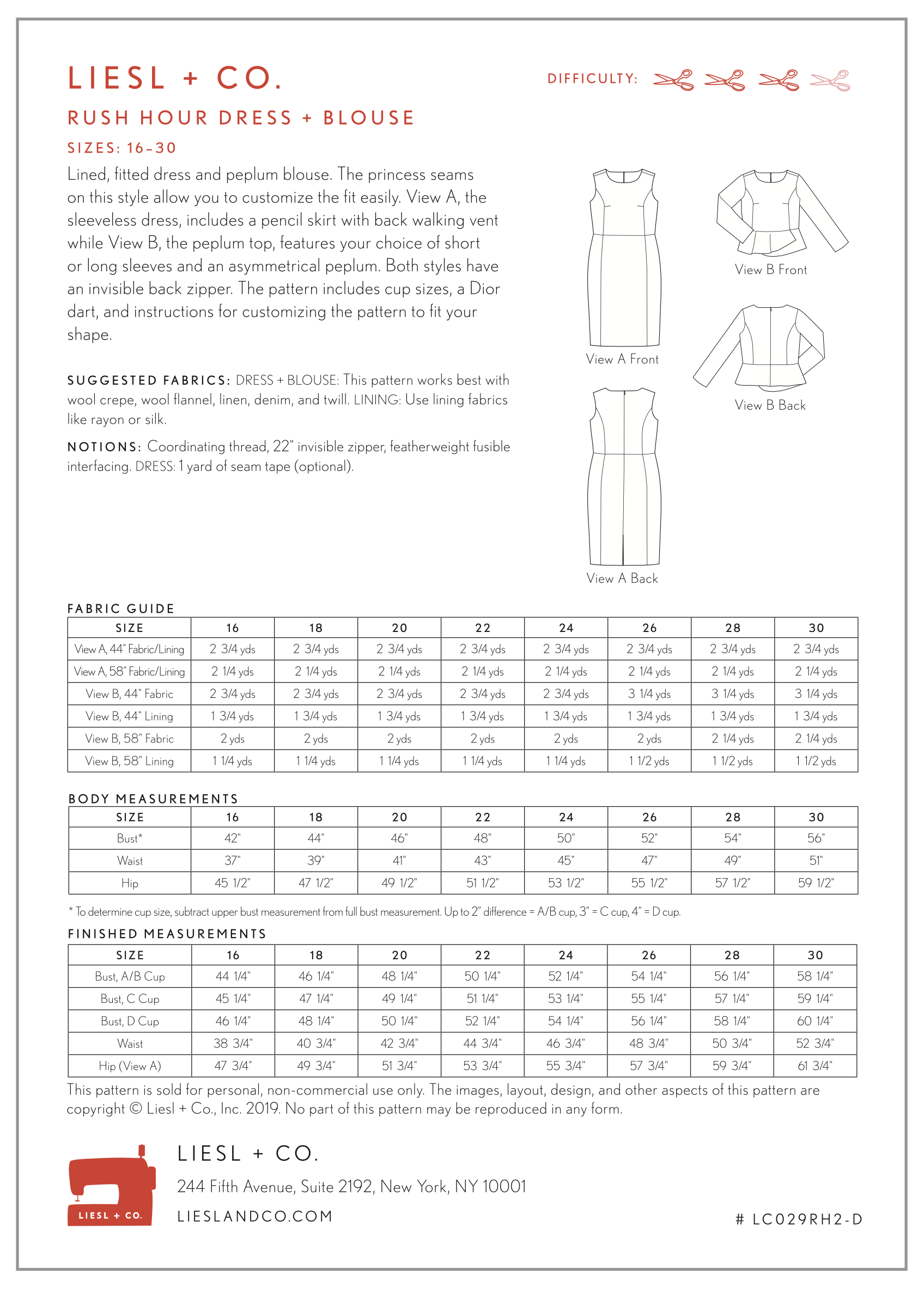 Liesl + Co Rush Hour Dress and Blouse